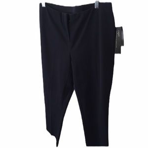 ALFANI NAVY COMFORT WAIST CAPRIS